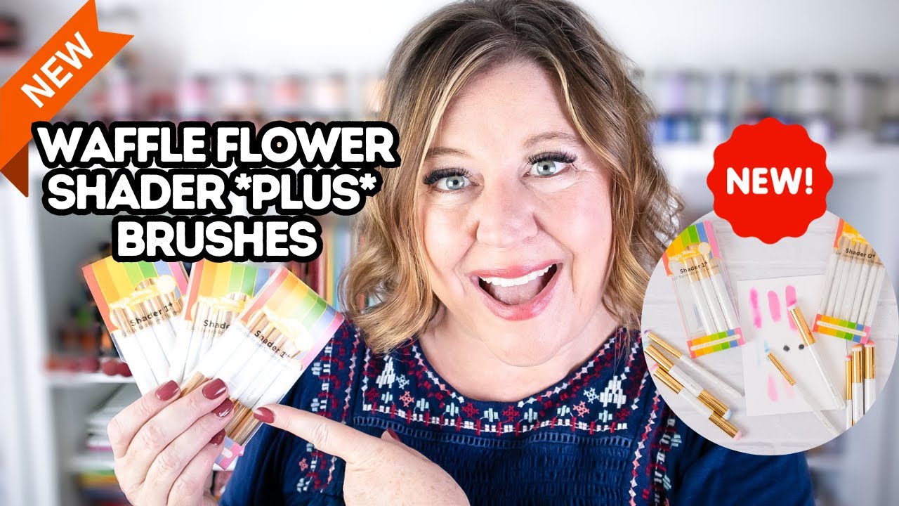 NEW Waffle Flower Shader PLUS Brushes for Multicolor Stenciling Techniques