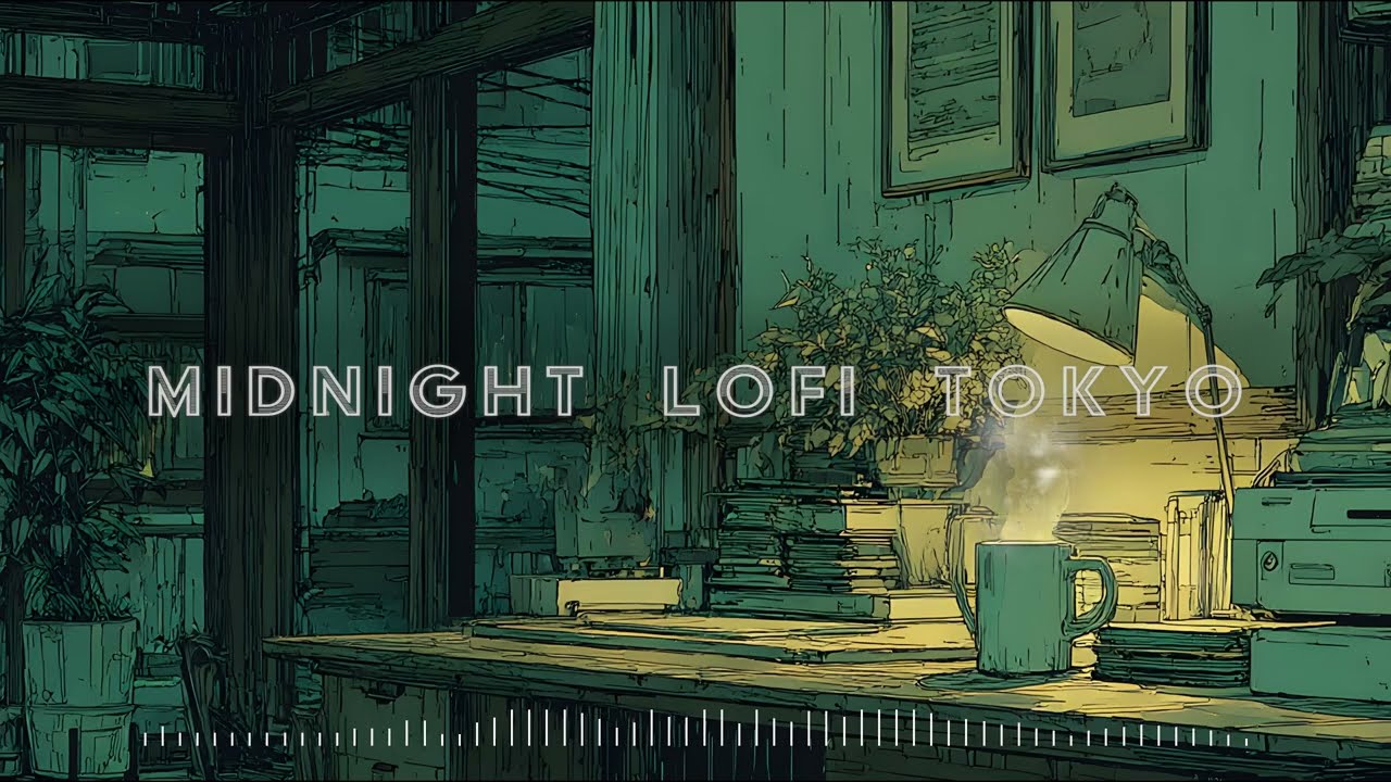 Gentle Lofi Jazz for Late Night Focus and Work (3 Hours) | Midnight Lofi Tokyo