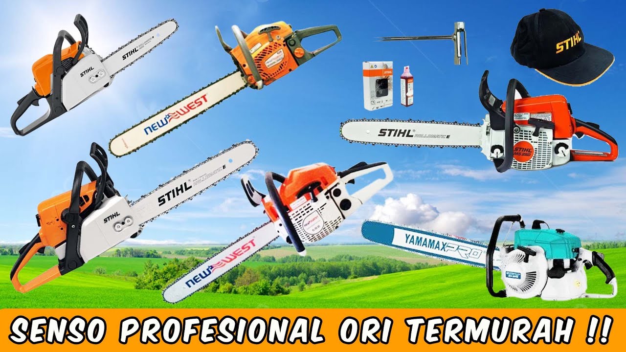 2-4 JT | 6 Senso Ori Profesional Chainsaw Termurah Anti Kaleng2 apalagi KW ! Stihl & New West Ready!