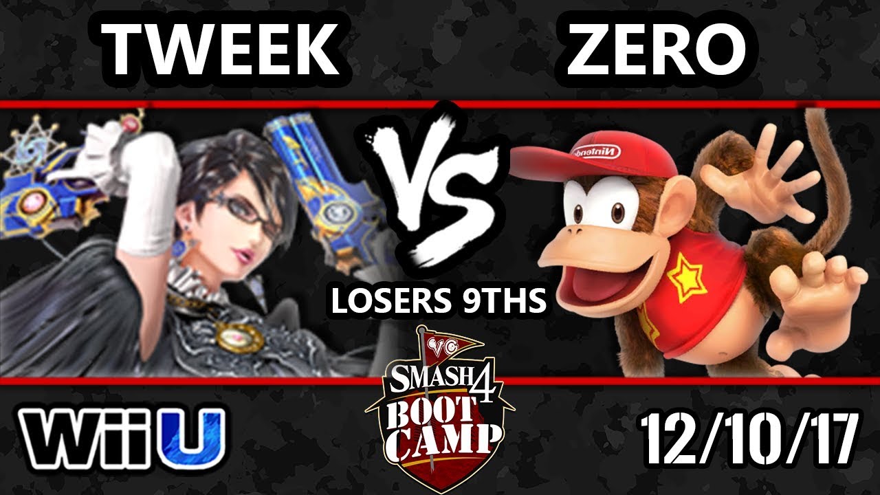 S4BC Smash 4 - P1 | Tweek (Bayonetta) vs TSM | Zero (Diddy Kong) - WiiU L9