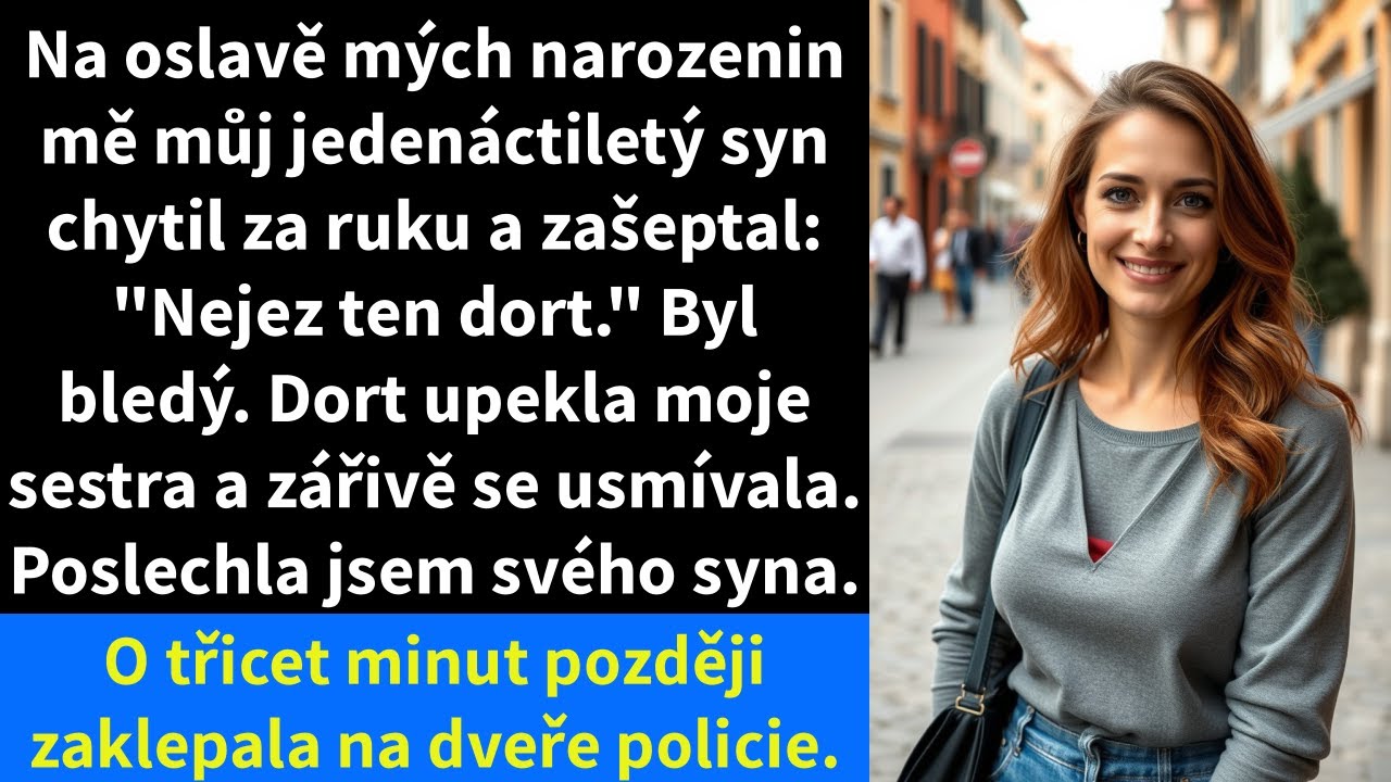 Na oslavě mých narozenin mě můj jedenáctiletý syn chytil za ruku a zašeptal: 