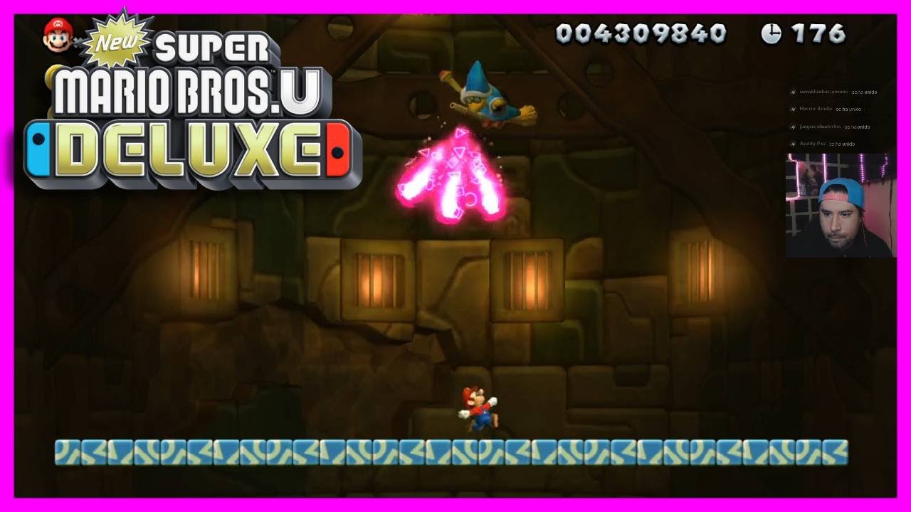 🔥 New Super Mario Bros. U Deluxe NIVEL : TORRE DESLIZADORA las 3 monedas con MARIO