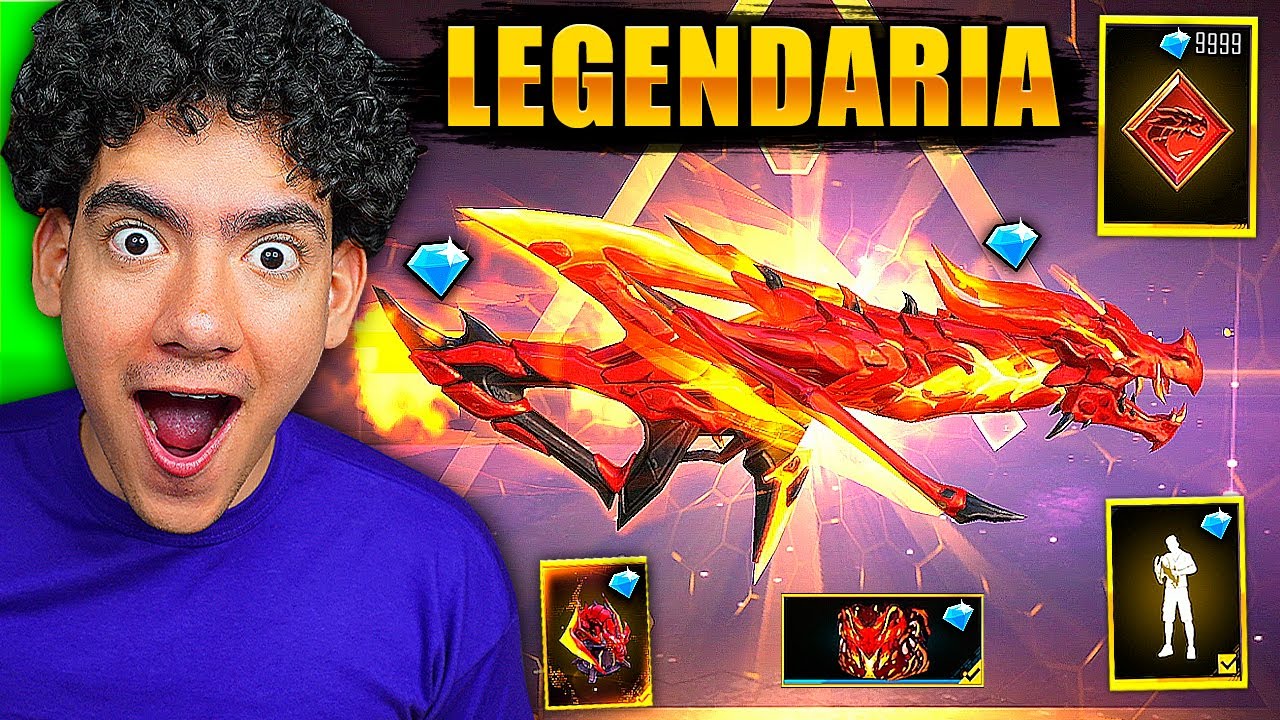 ME ENAMORE DE LA NUEVA MEJOR ARMA DE FREE FIRE M4 DRAGON INFERNAL EVOLUTIVA *impactante* | TheDonato