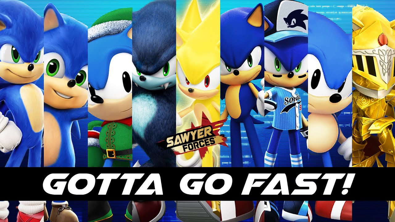 9 Sonic Characters Gameplay - Sonic Forces Speed Battle
