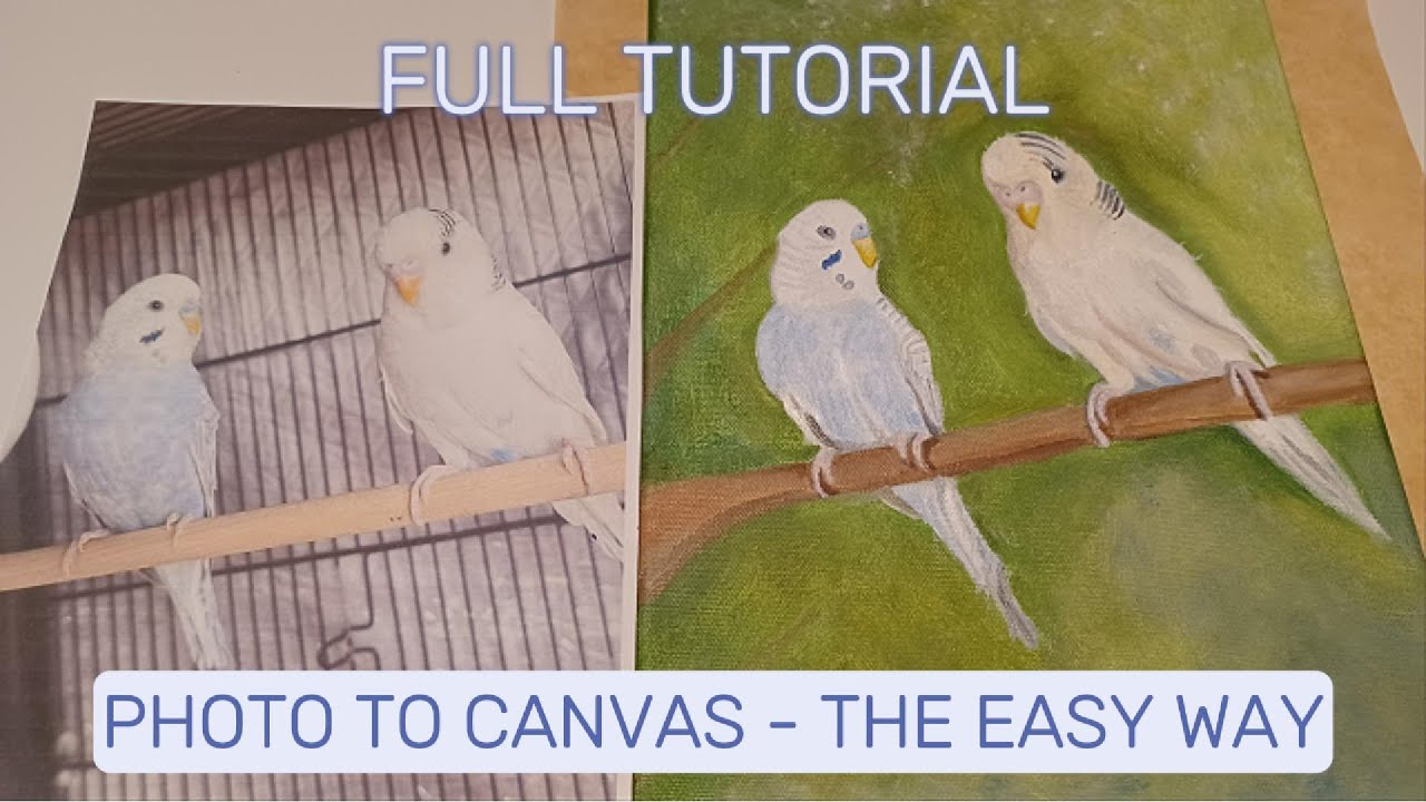 How to Paint Perfect Birds: Photo Transfer Hack & Full Tutorial! (Easy Method!)