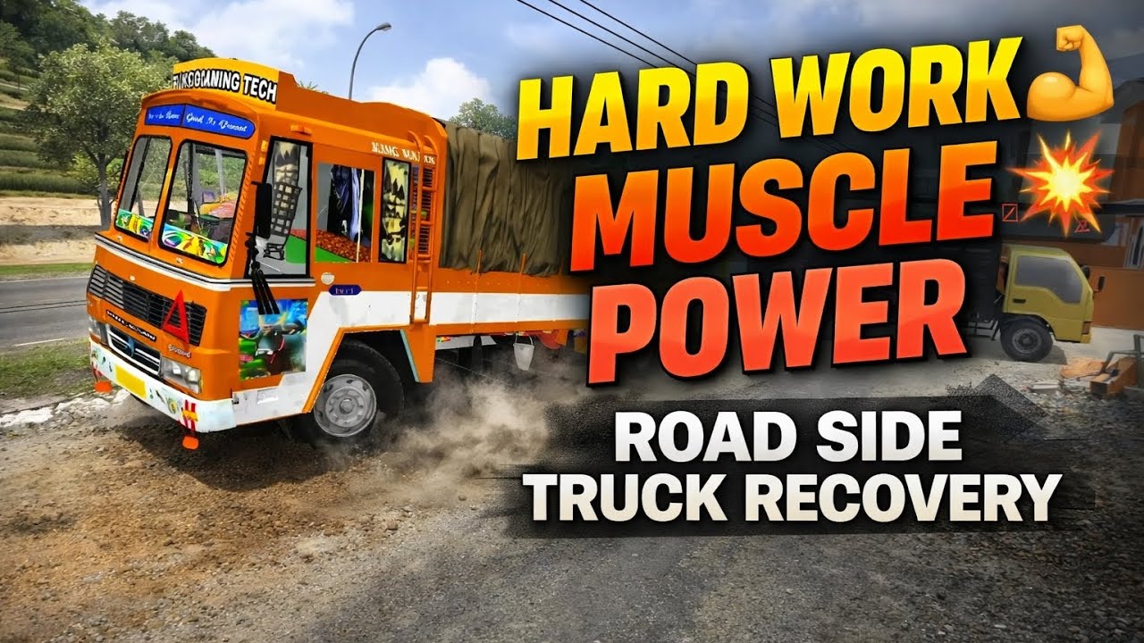 Muscle Power Saves the Day 💪 | Loaded Truck Recovery 