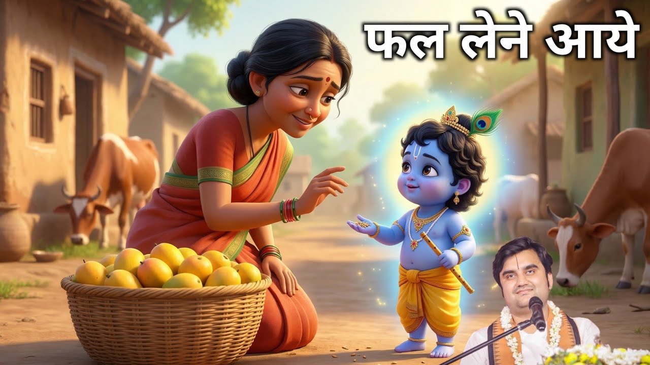 Thakurji Fal Wali Se Fal Lene Aaye - Krishna Leela | Pujya Shri Indresh Ji Maharaj Katha #krishna