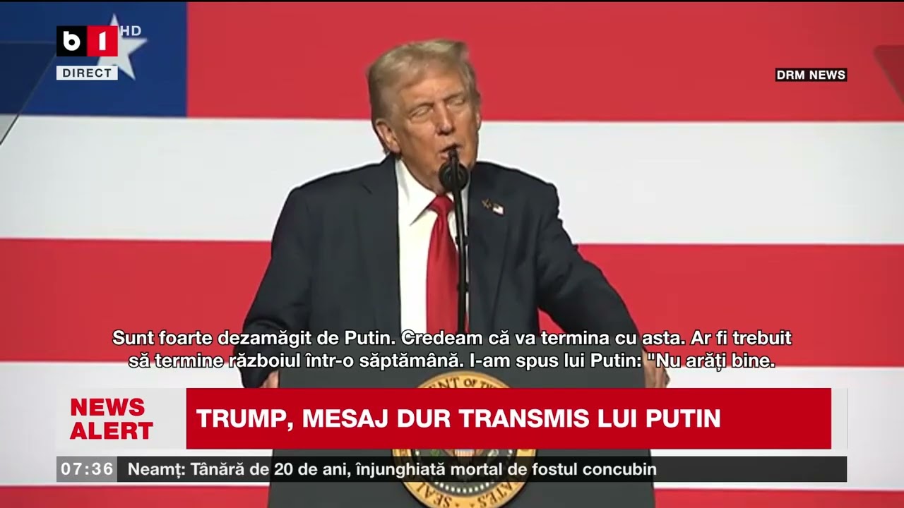 TRUMP, MESAJ DUR TRANSMIS LUI PUTIN_Știri B1TV_1 oct. 2025