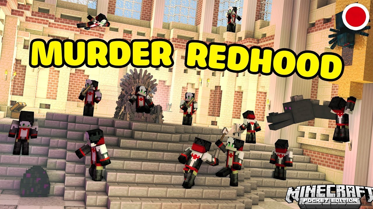 REDHOOD VÀ MỀU STREAM THỬ THÁCH MURDER TOÀN REDHOOD TRONG MINECRAFT*MỀU STREAM MINI GAME CÙNG TEAM