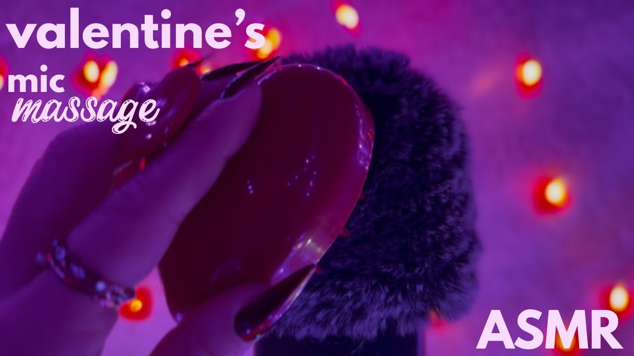 Relaxing Valentine's Fluffy Mic Massage ASMR ❤️ (No Talking)