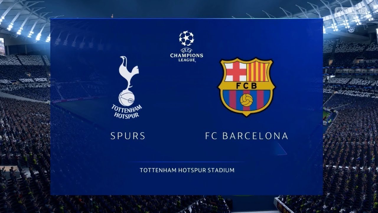 FIFA 19 TOTTENHAM HOTSPUR VS FC BARCELONA UEFA CHAMPIONS LEAGUE @Tottenham hotspur stadium