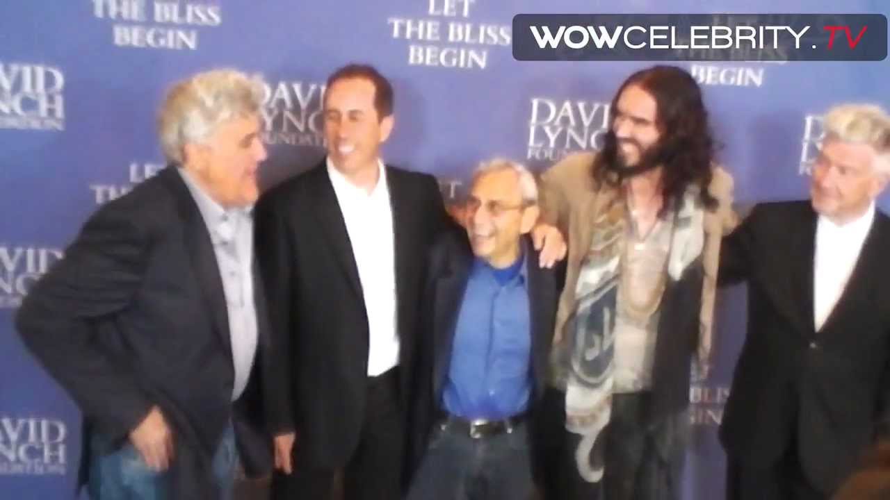 Jerry Seinfeld, Jay Leno, Russell Brand at The David Lynch Foundation's Night of Comedy