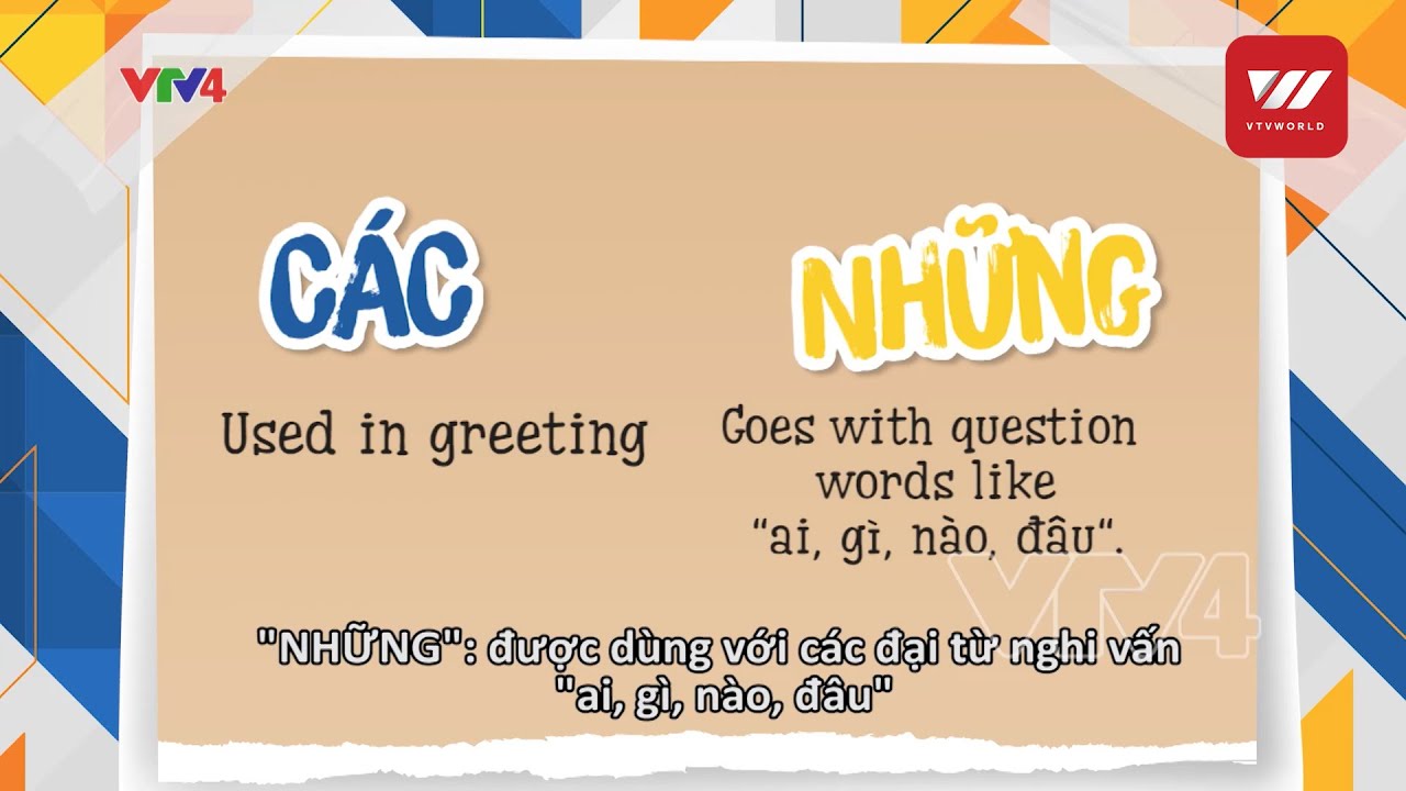 Learning Vietnamese - The use of 