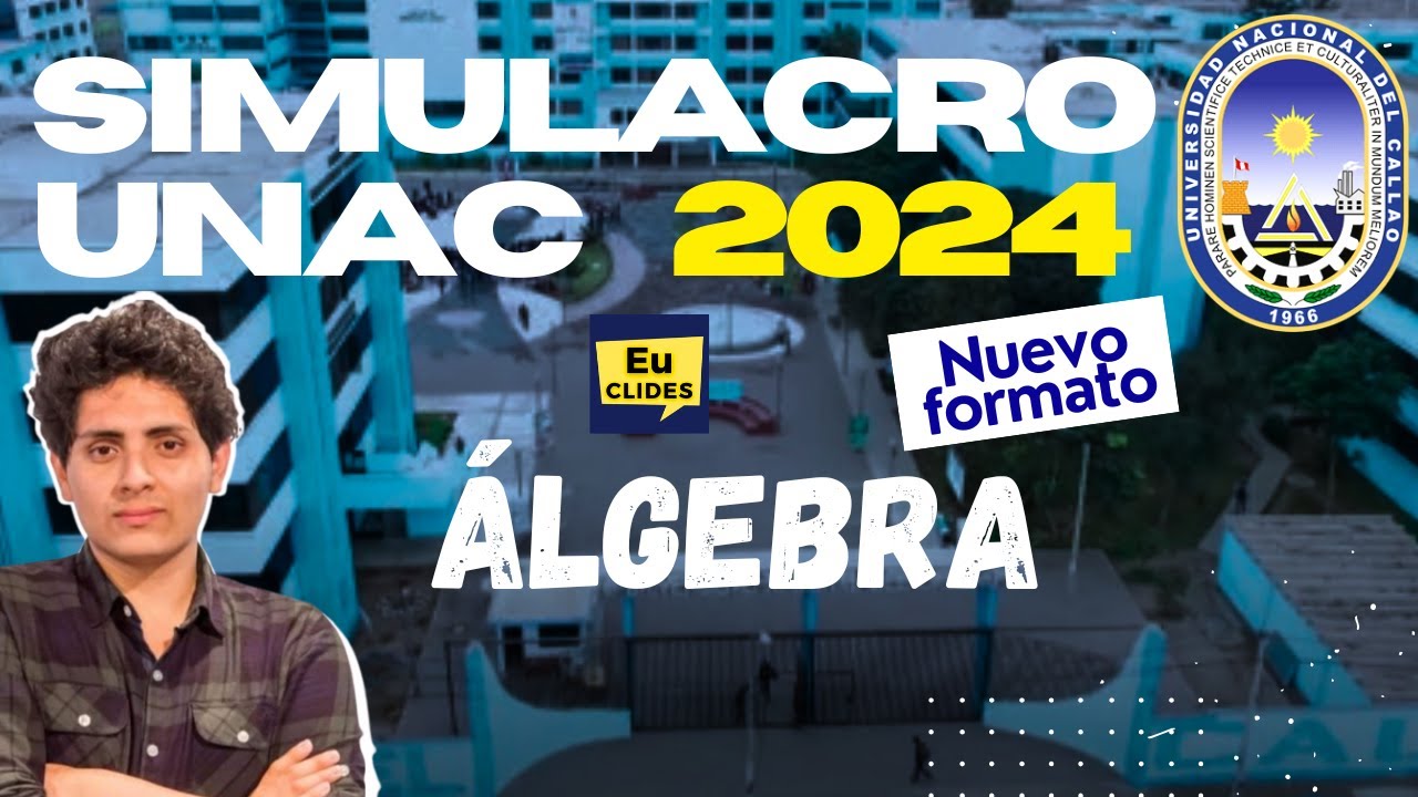🔴 Solucionario de ÁLGEBRA Simulacro Universidad Nacional del Callao 2024 2