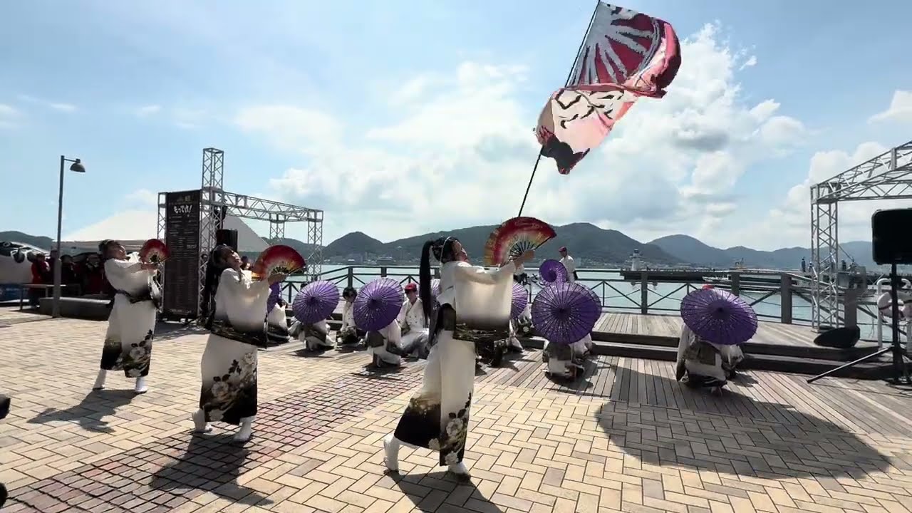 長州南蛮連「市季旋花」 関門よさこい大会 カモンワーフ会場