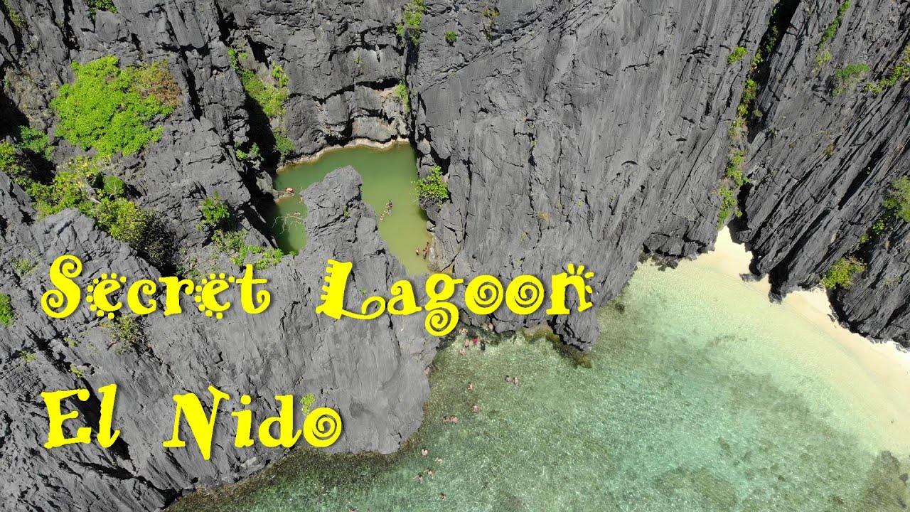 Secret Lagoon - El Nido, Palawan, Philippines - 4K Drone