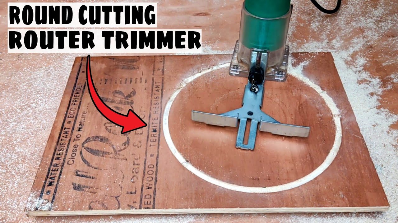 Router Trimmer Machine se गोलाई निकालना सीखें | Round Cutting with Palm Router Trimmer !!