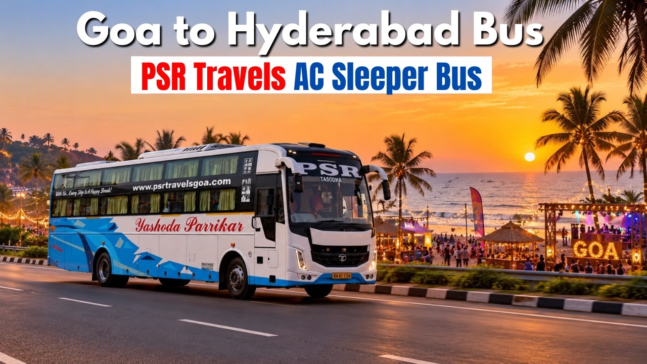 Goa to Hyderabad in PSR Parrikar Travels AC Sleeper Bus 🚌 | Full Journey & Bus Review