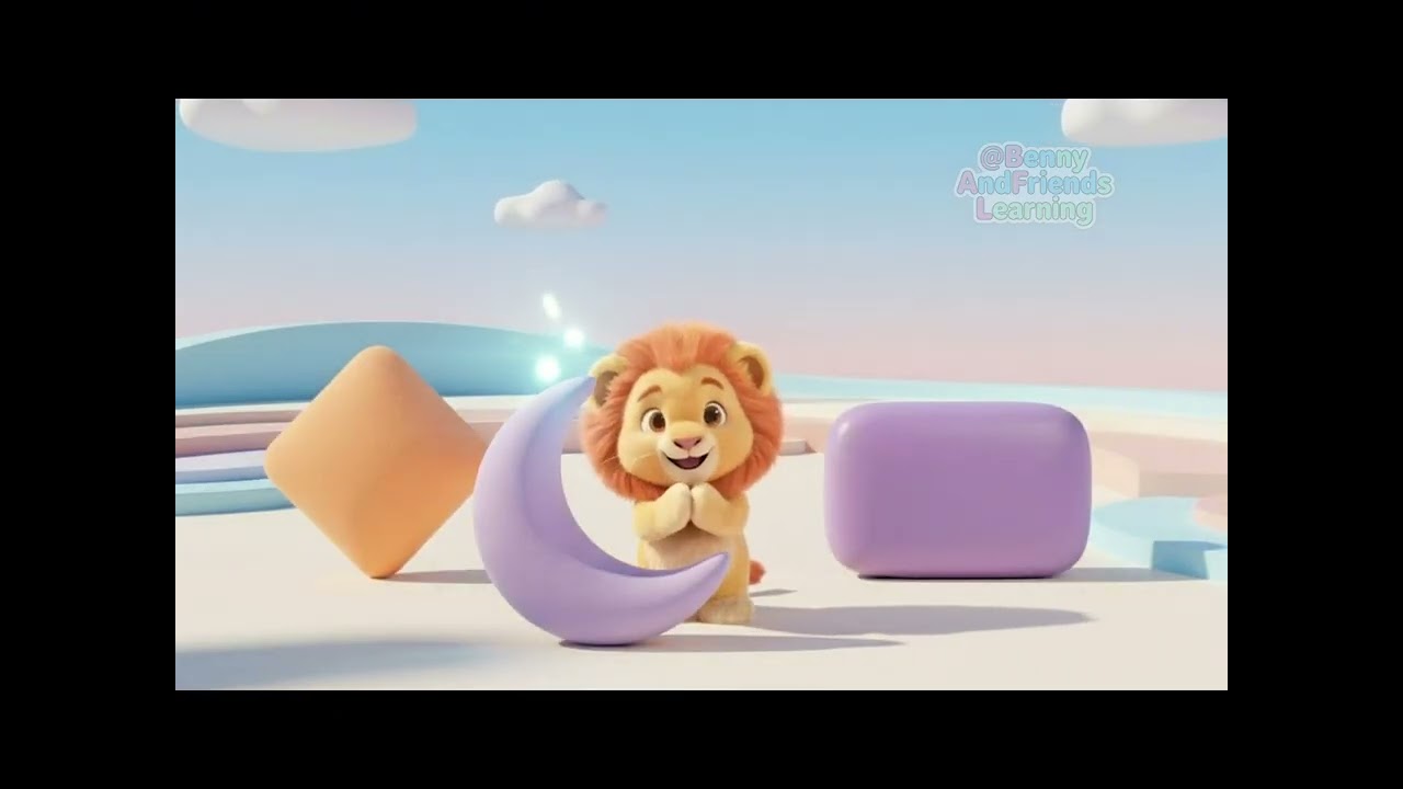 Find the Shapes with Sunny! Diamond, Crescent & Rectangle | Benny & Friends (Reinforcement)