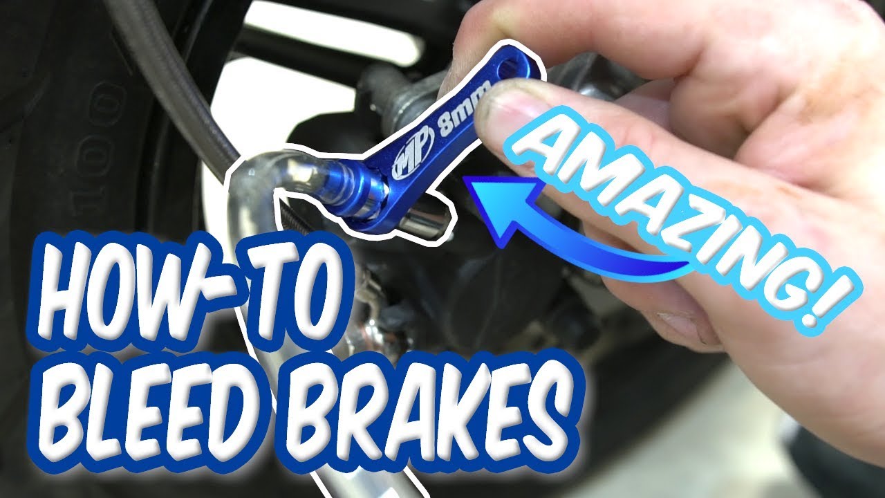 Z125 Stainless Steel Brake Lines | How to Bleed Brakes on a motorcycle