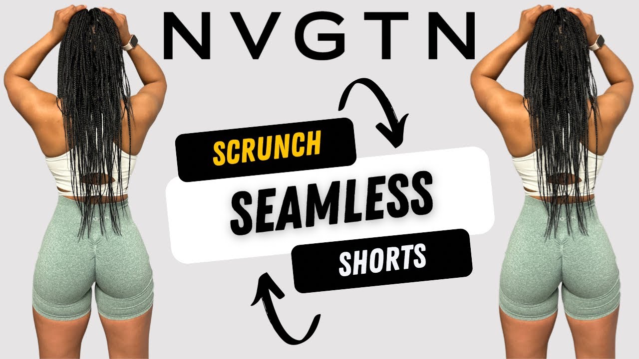 MY HONEST OPINION ABOUT NVGTN! SCRUNCH SEAMLESS SHORTS TRY-ON & REVIEW | Shaped by Shaela