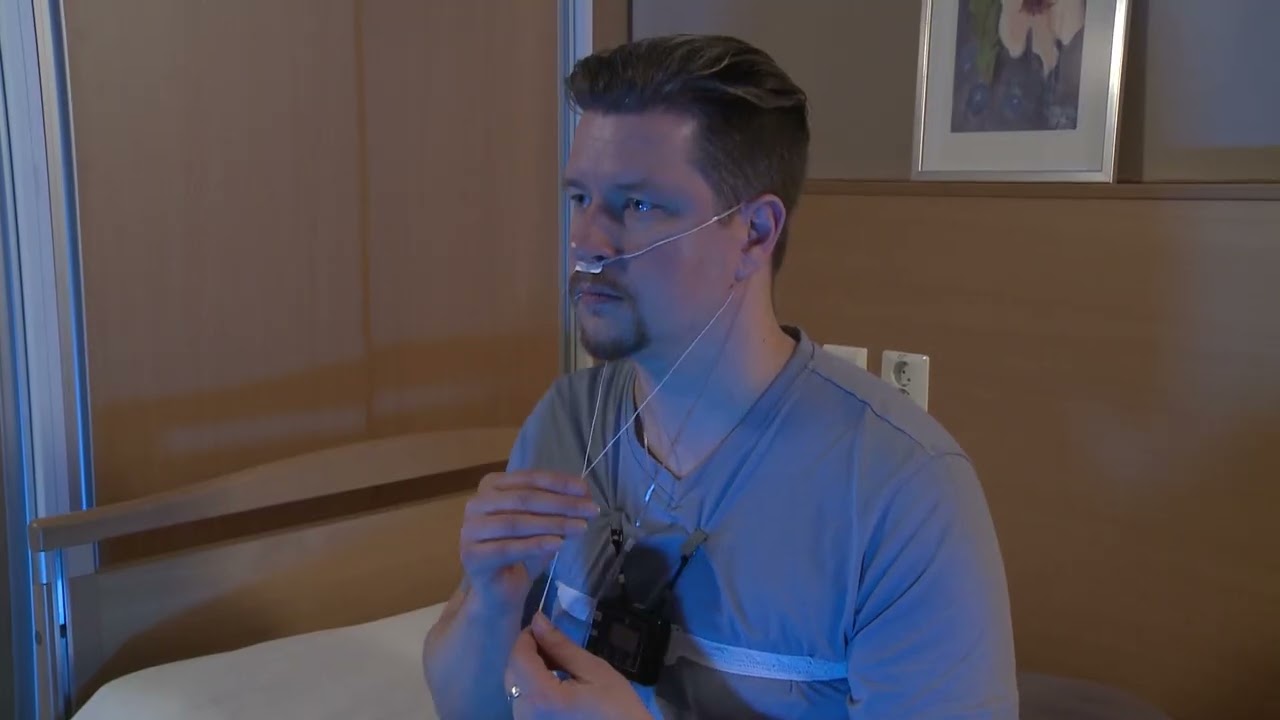 Ohjausvideo suppean yöpolygrafialaitteen kiinnittämiseen