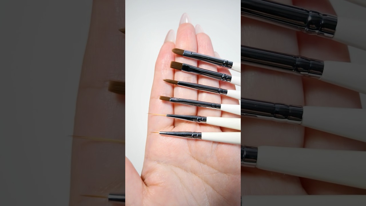 Nail brush⟡.&middot; #asmr #nails #nailart #nailbrush #gelnails #artbrush