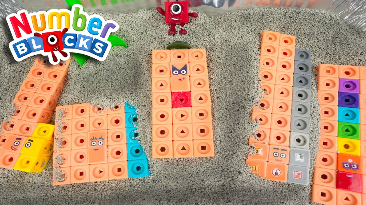 Odd Numberblocks are Buried under Sand and Clay!  Dig and Arrange the numbers in Order!