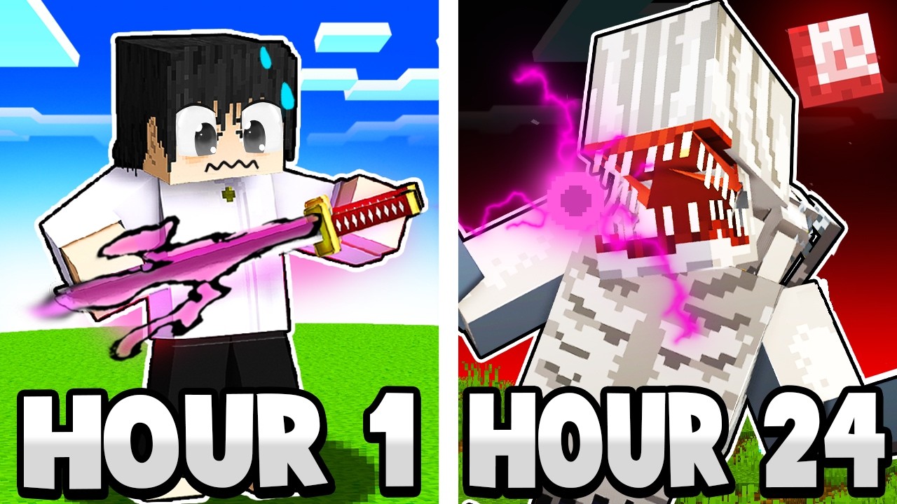 I Survived 24 Hours as YUTA in Jujutsu Kaisen Minecraft