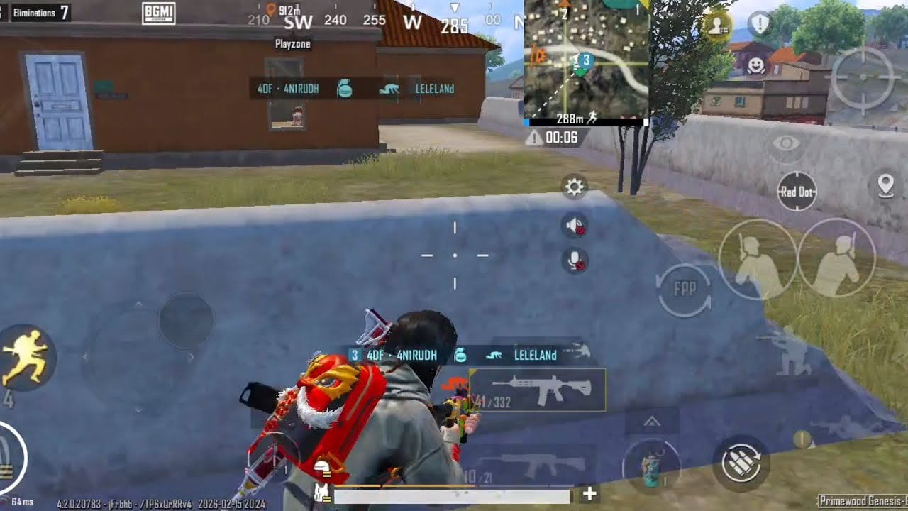 Pure 1v4 in rozhok | Last banda zone se hi mar gya | ANIRUDH BGMI 