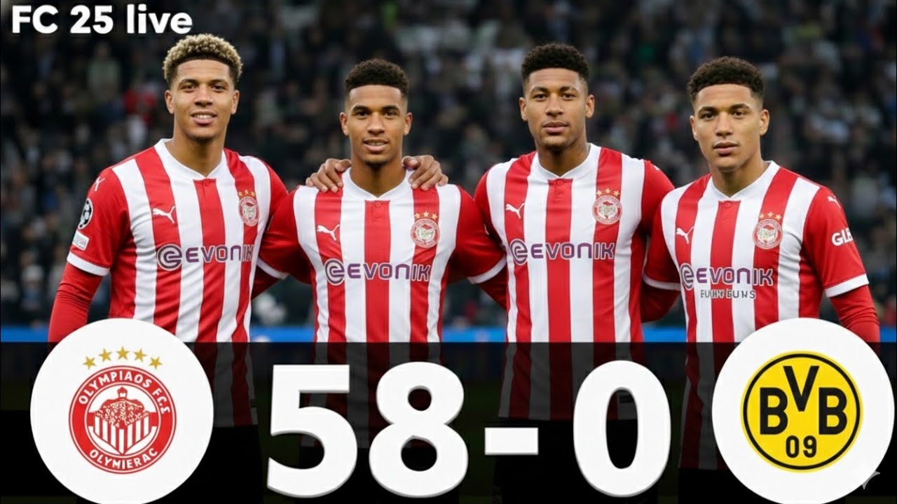FC 25 - I SCORED 50+ GOALS! 😱 Olympiacos vs Borussia Dortmund | FC 25 World Record?