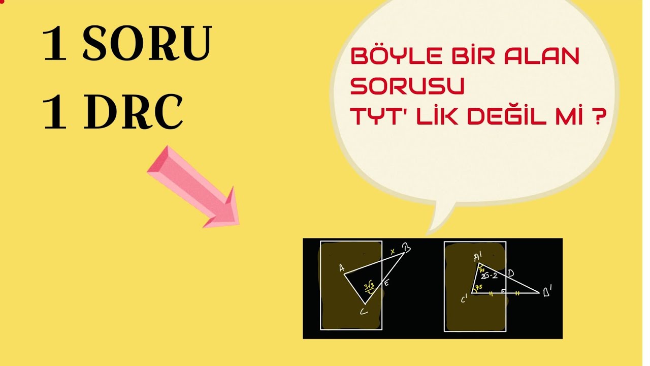TAMDA TYT'LİK BİR ALAN SORUSU DEĞİL Mİ?