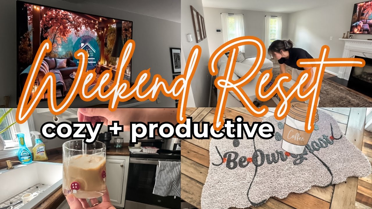 Fall Weekend Reset Routine | Cozy Cleaning, Decorating + Productive Vibes 2025 🍂☕️🎃