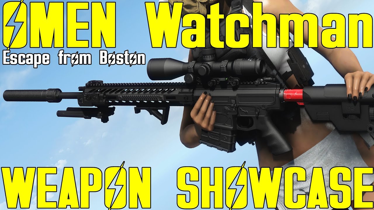 Fallout 4: Escape from Boston — OMEN Watchman — Демонстрация модификаций оружия