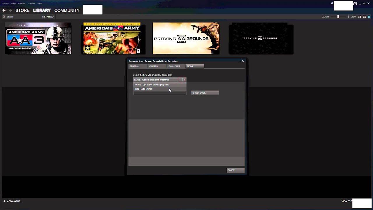 Opt In Beta Instructions