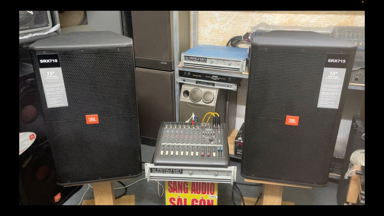 Full Cấu Hình Mỹ Nòi Với Cặp Loa JBL SRX715 Cực Chất Tại Sang Audio