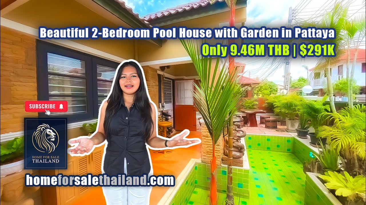 🏡 Beautiful 2-Bedroom Pool House with Garden in Pattaya &ndash; Only 9.46M THB | $291K 🏡