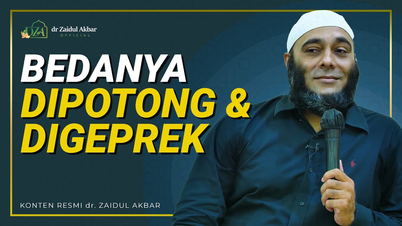 Bedanya Dipotong & Digeprek - dr. Zaidul Akbar Official