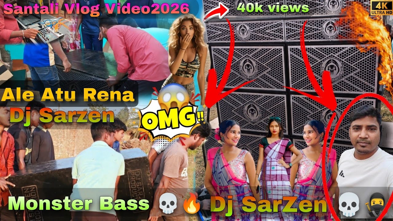 Ale Atu Re New Dj SARZEN Unboxing + Sound Test 🔥 😱 | New Santali Vlog Video 2026 | New Dj SARZEN