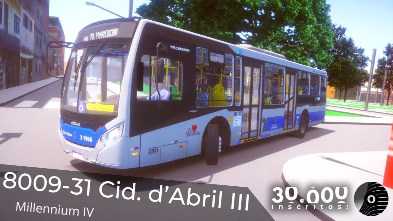 8009-31 CIDADE D'ABRIL III com o MILLENNIUM IV (MB O-500U) da SAMBAÍBA! Proton Bus Simulator
