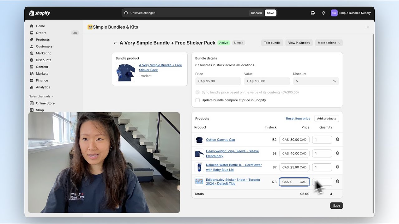 How to Set Item-Level Prices, Free Gifts, & Discounts in Product Bundles on Shopify | Simple Bundles