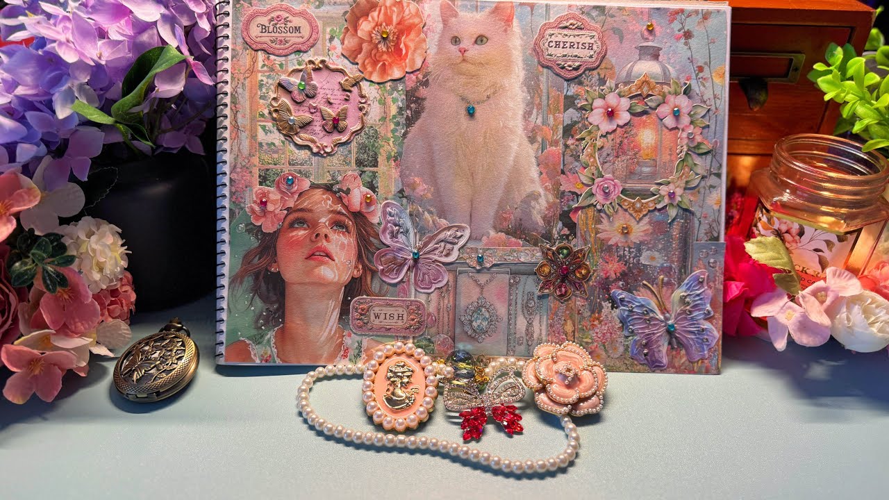 🌸Journal with Me: Cherished Blossoms & Romantic Paris Getaway Dreams 🗼💕#asmr #newjournal #journal