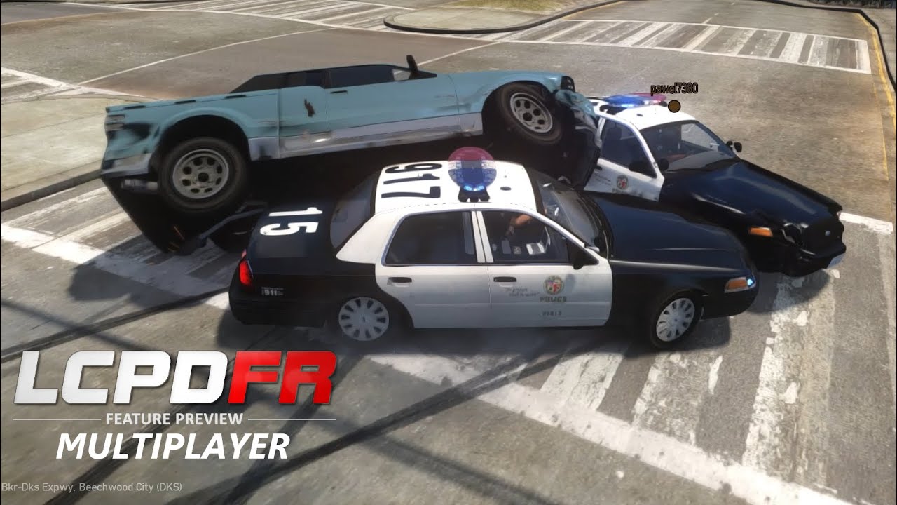 GTA 4 LCPDFR MULTIPLAYER - LONG LAPD PURSUIT