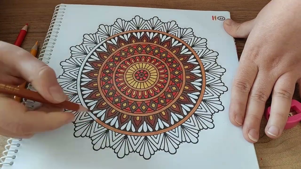 Coloring Away Anger 🎨 Warm Mandala for Winter Calm