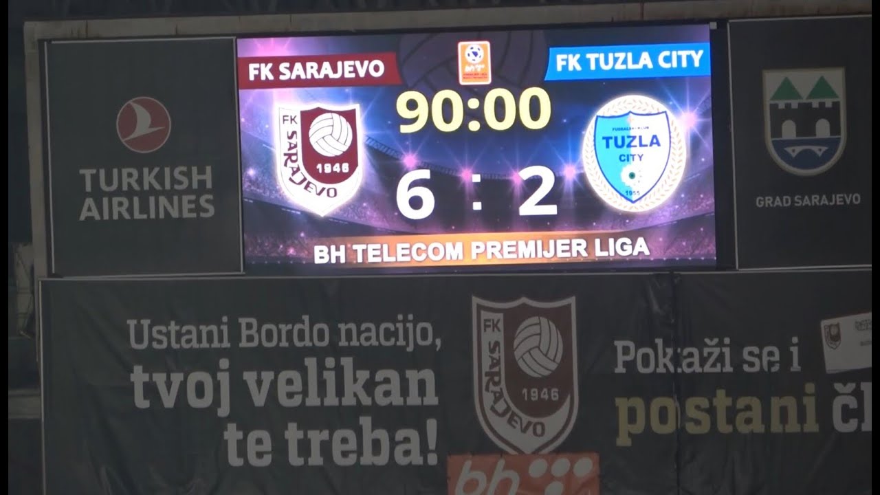 IZVJEŠTAJ | FK Sarajevo 6:2 FK Tuzla City