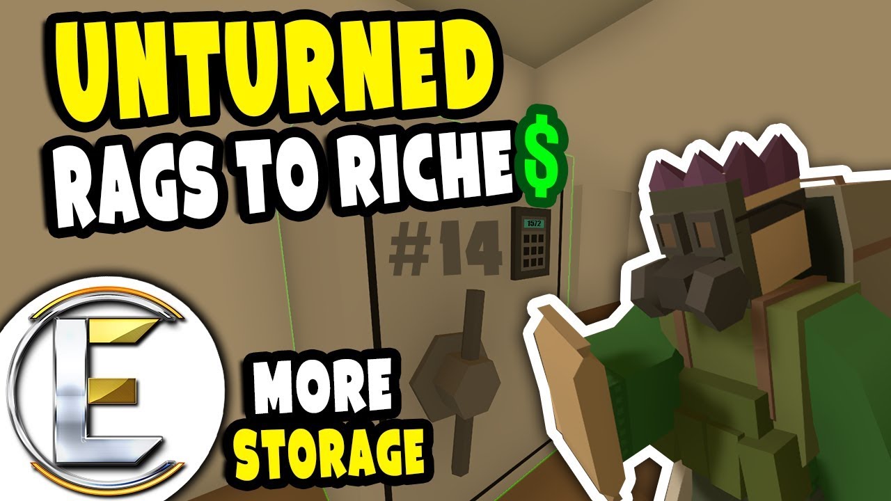 MORE STORAGE | Unturned Rags to Riches #14 - Making money in a new home (Roleplay)