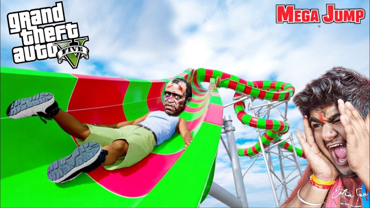 Trevor's INSANE Water Slide Ramp Jump in GTA 5 – You Won’t Believe the Ending!