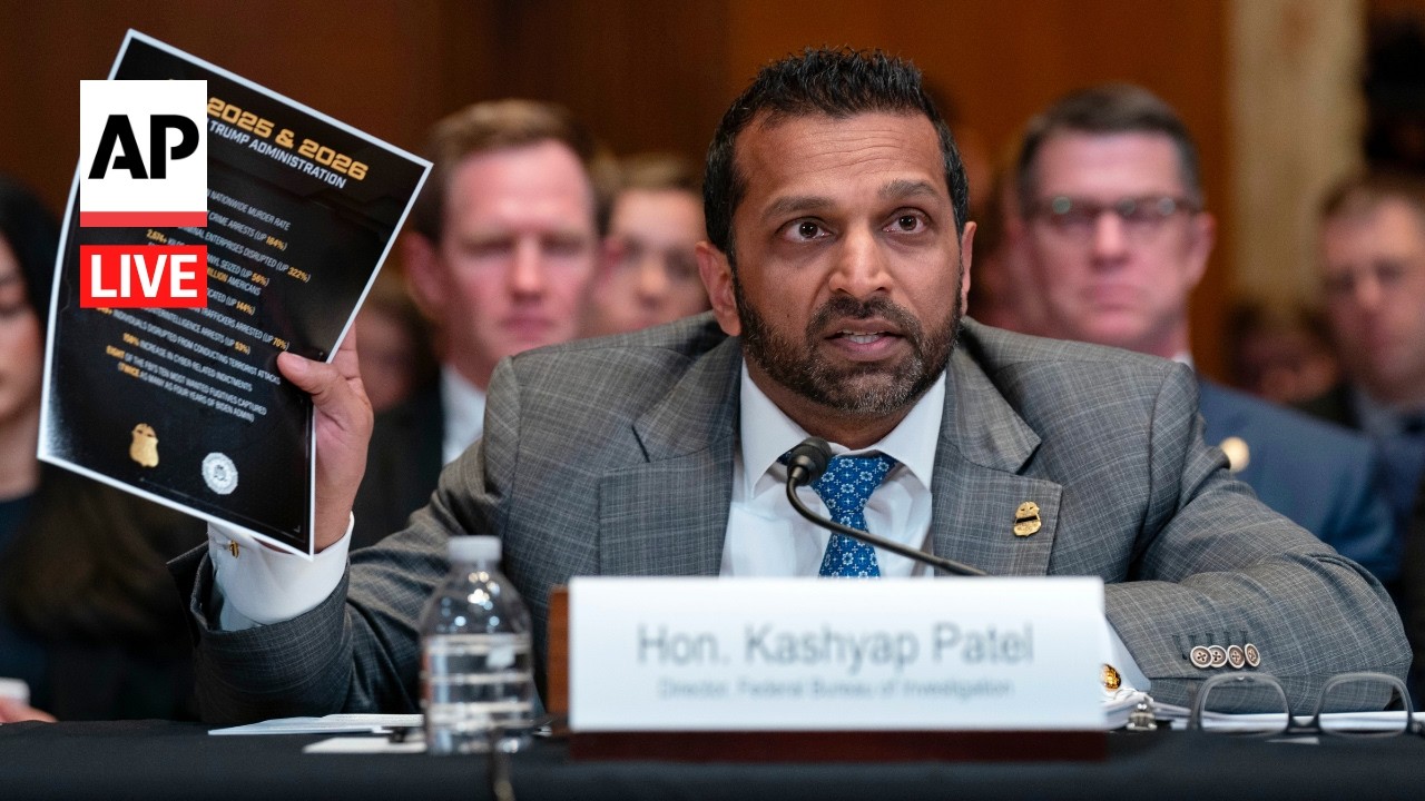 LIVE: Kash Patel testifies before the Senate Appropriations Committee