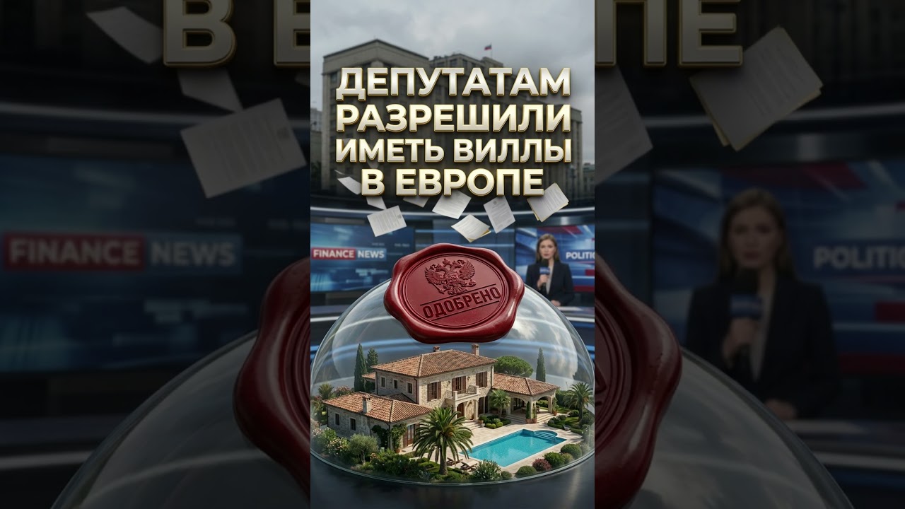 🏡🚫 Депутатам&nbsp;разрешили иметь виллы в Европе! Закон о запрете отклонен
