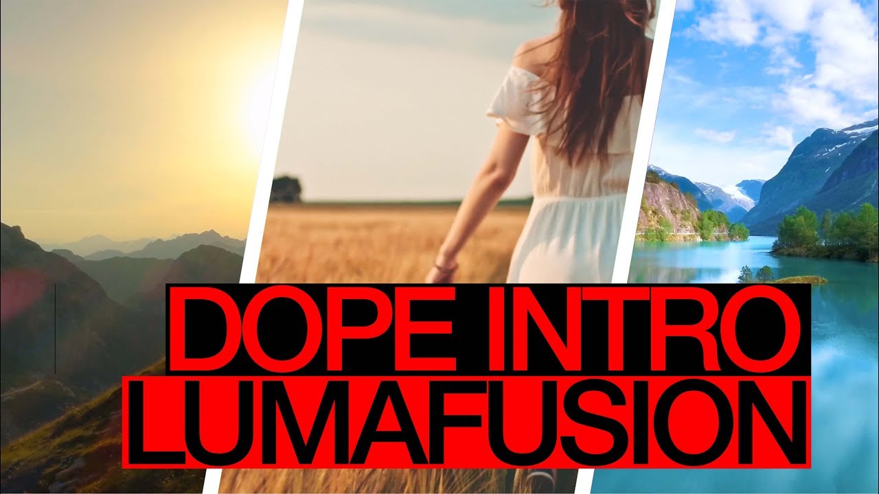 Make your own DOPE INTRO - LumaFusion How to Tutorial